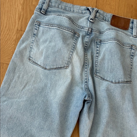 J Crew Point Sur Light Blue high rise slim boyfriend Distressed Women Jeans - Picture 7 of 7